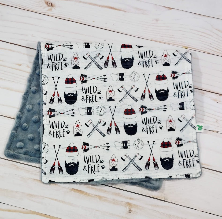 Wild and Free Buffalo Plaid Baby Gift Set