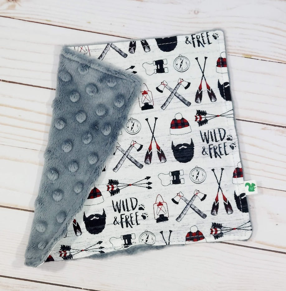 Wild and Free Buffalo Plaid Baby Gift Set