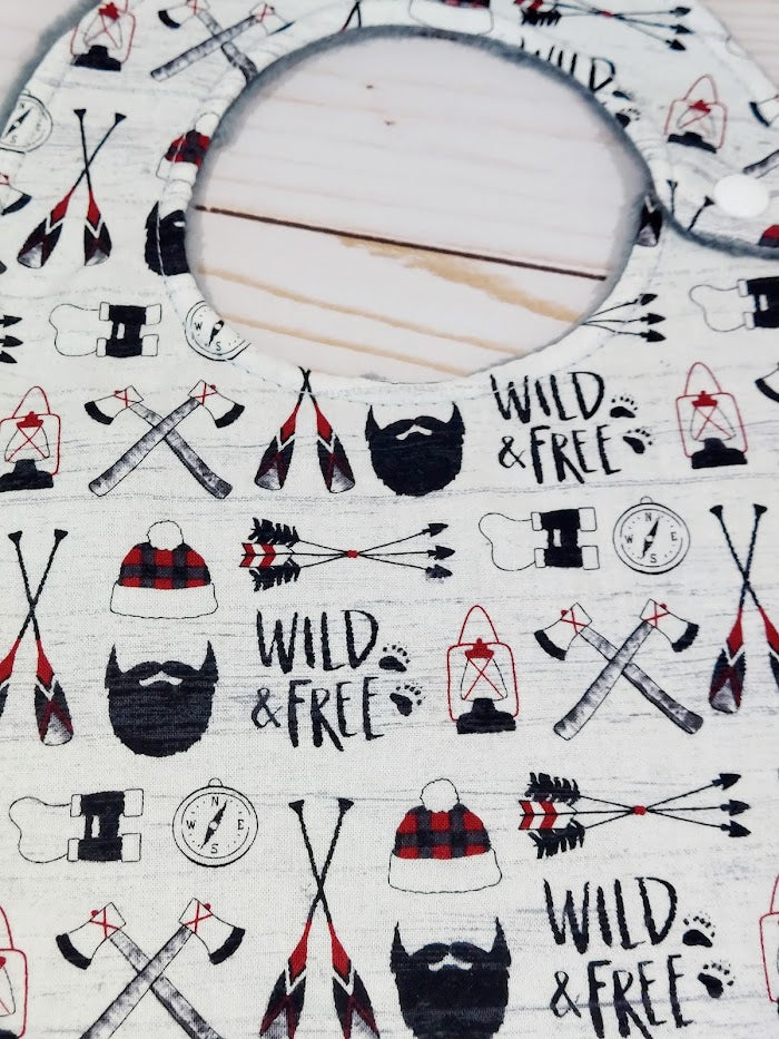 Wild and Free Buffalo Plaid Baby Gift Set