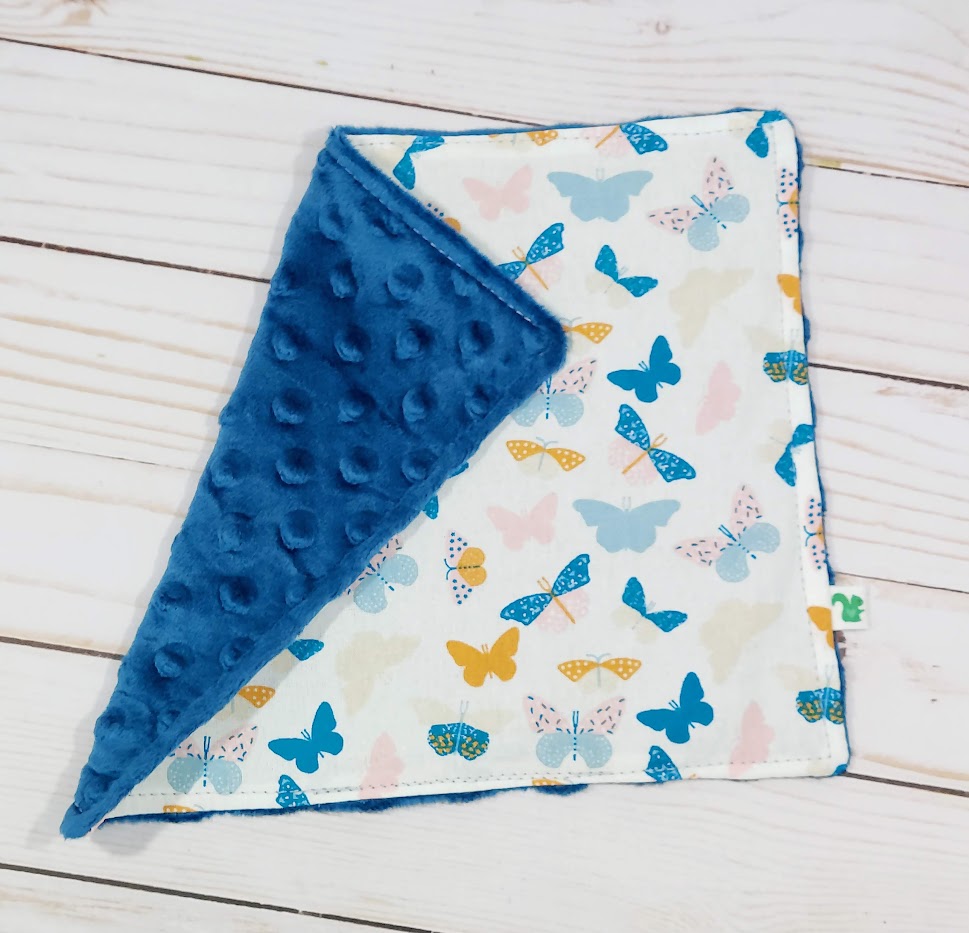 Dusty Blue Butterflies Baby Gift Set