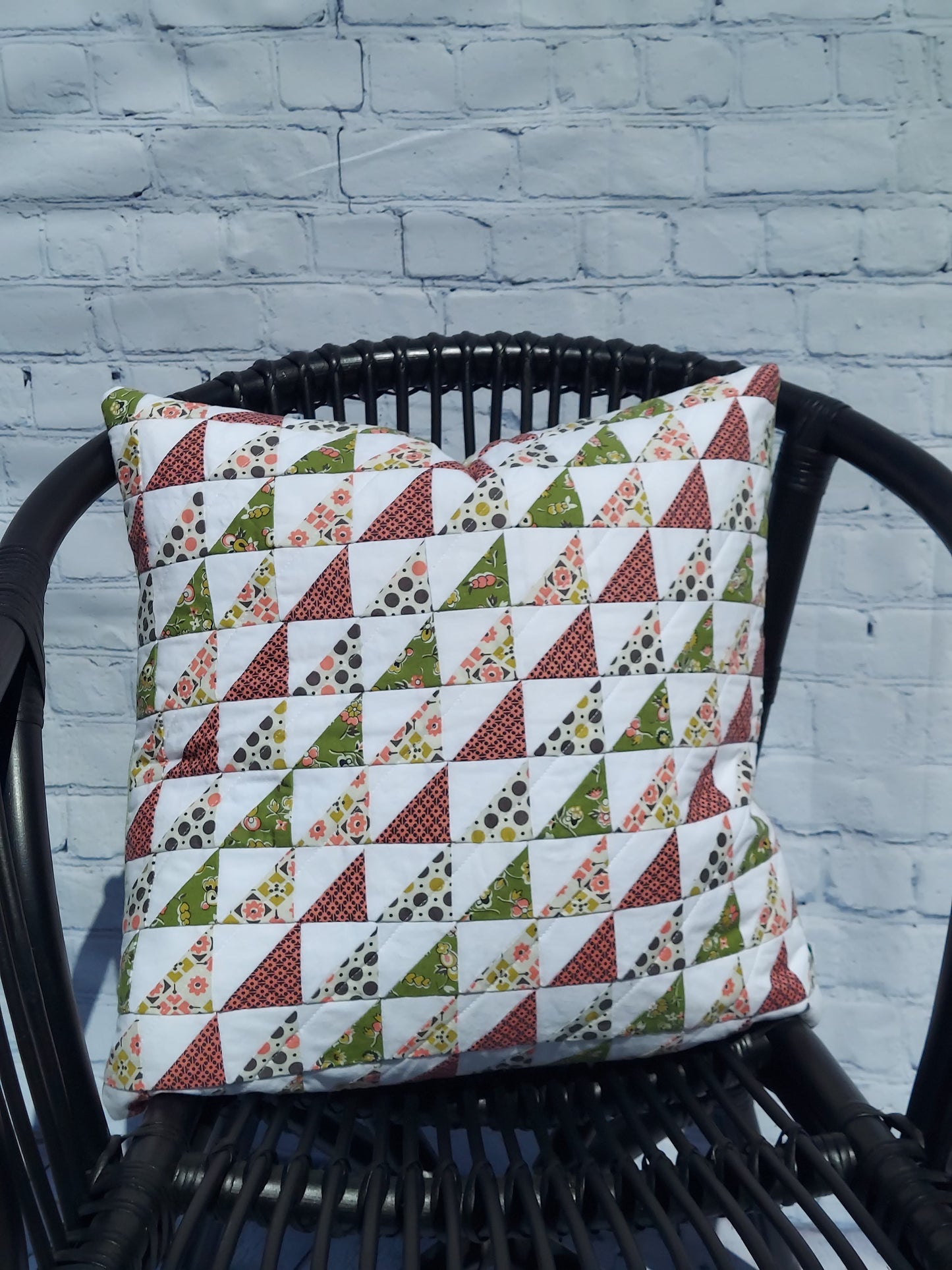 Quilted Pillow Cover Patchwork