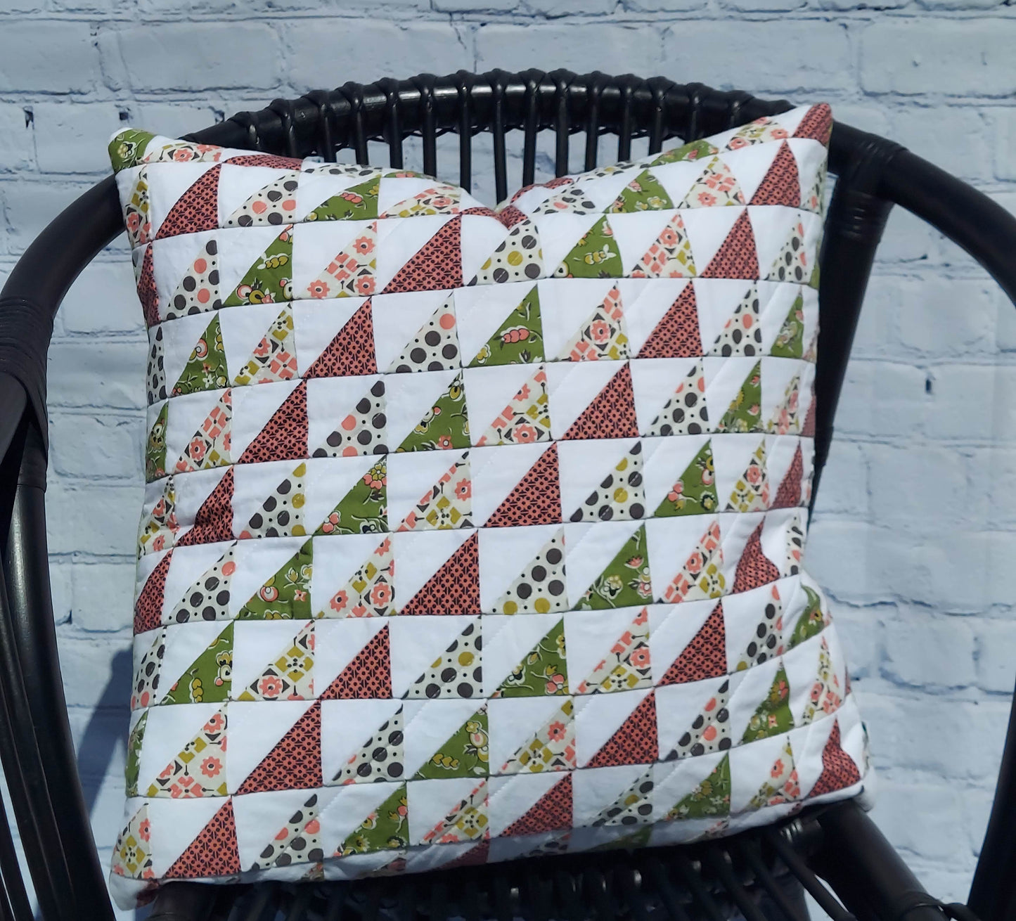 Quilted Pillow Cover Patchwork