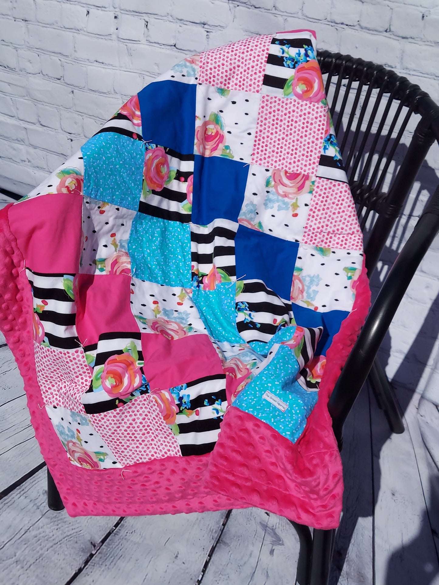 Limited Edition Watercolor Flowers Quilt