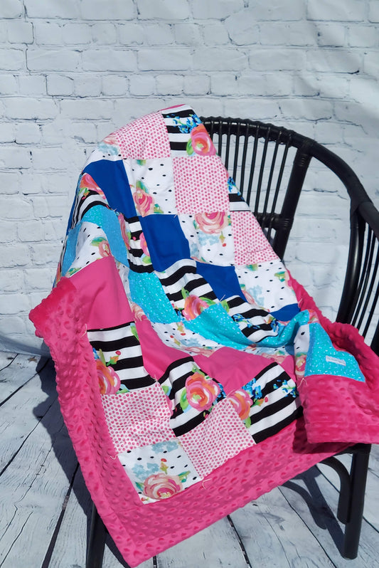 Limited Edition Watercolor Flowers Quilt