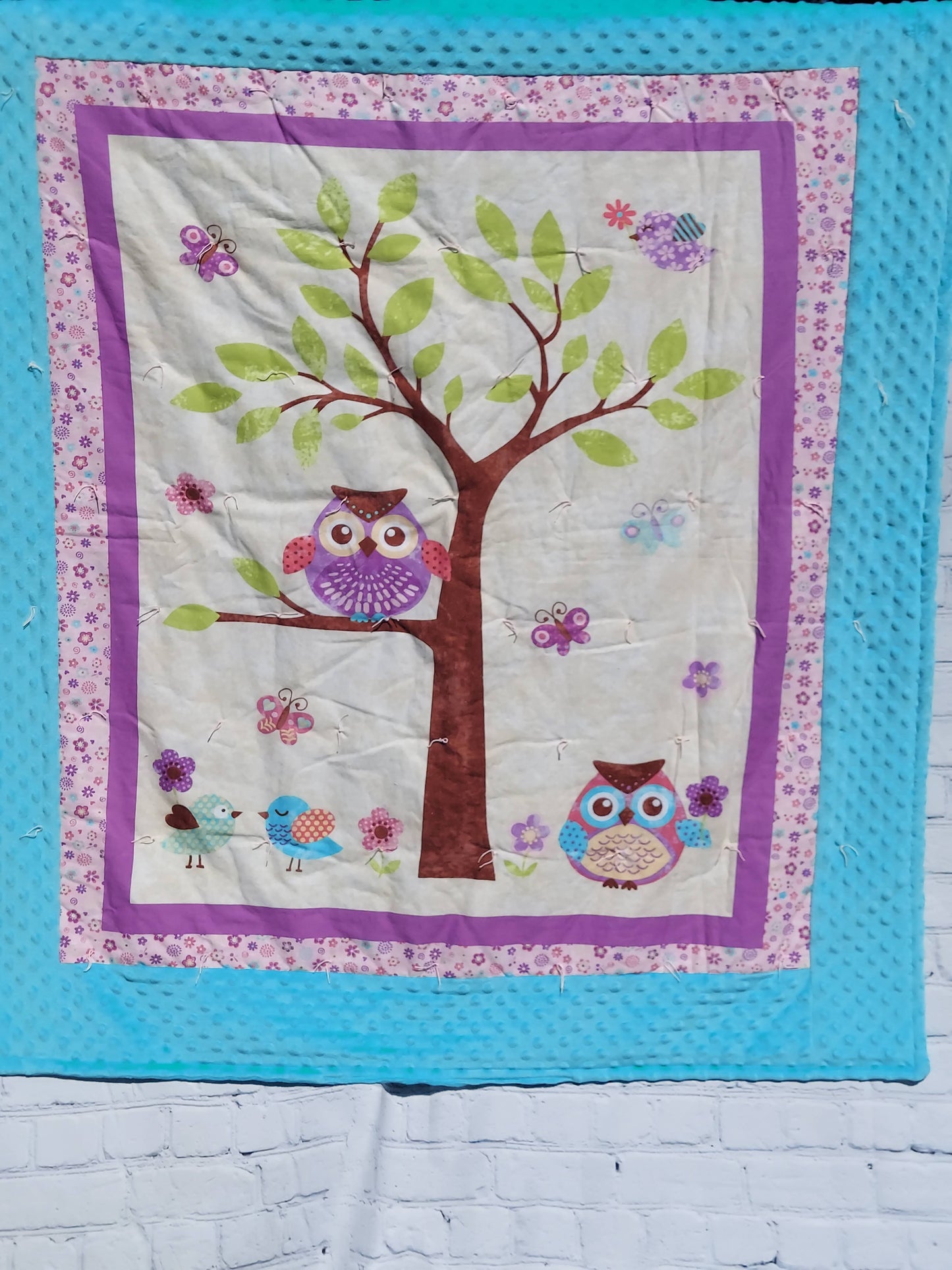 Limited Edition Whole Cloth Owl Quilt