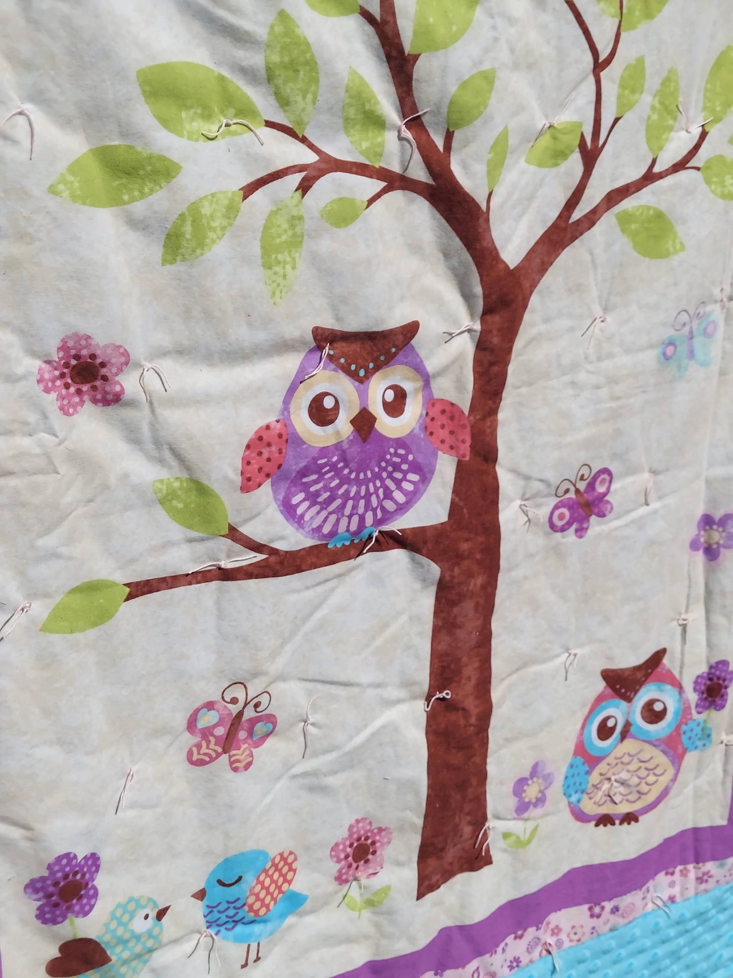 Limited Edition Whole Cloth Owl Quilt