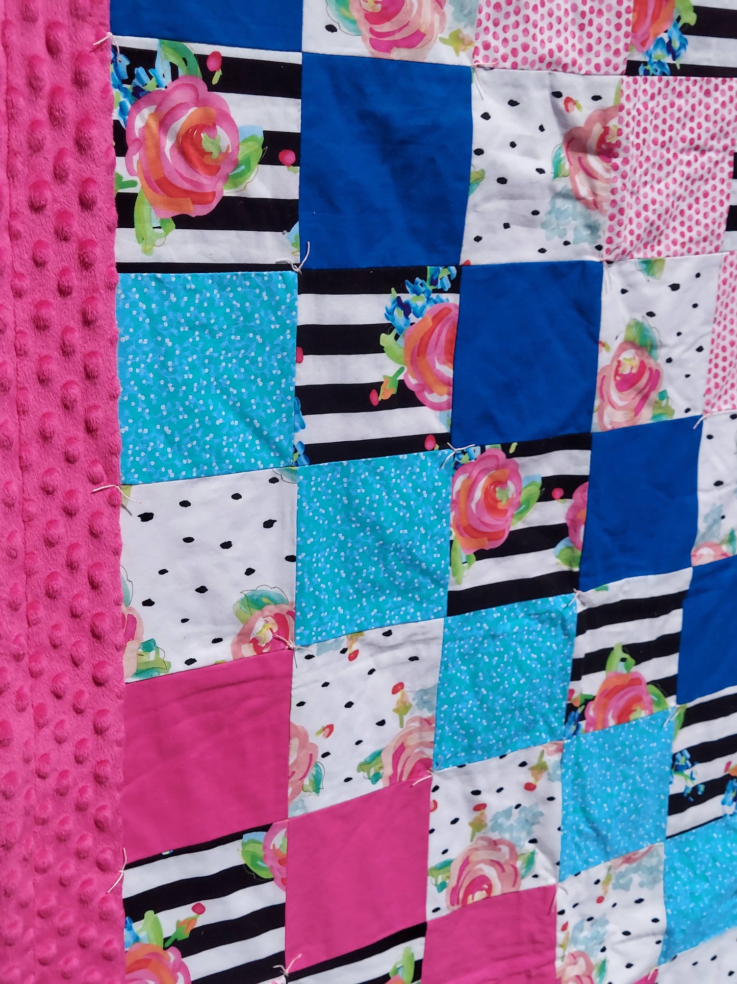 Limited Edition Watercolor Flowers Quilt