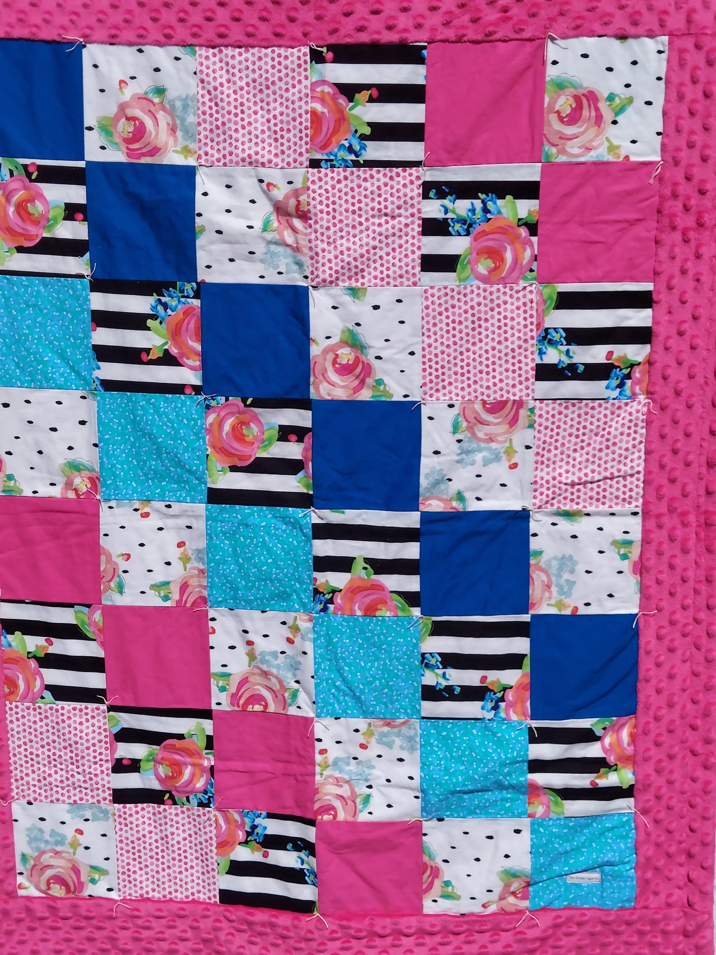 Limited Edition Watercolor Flowers Quilt