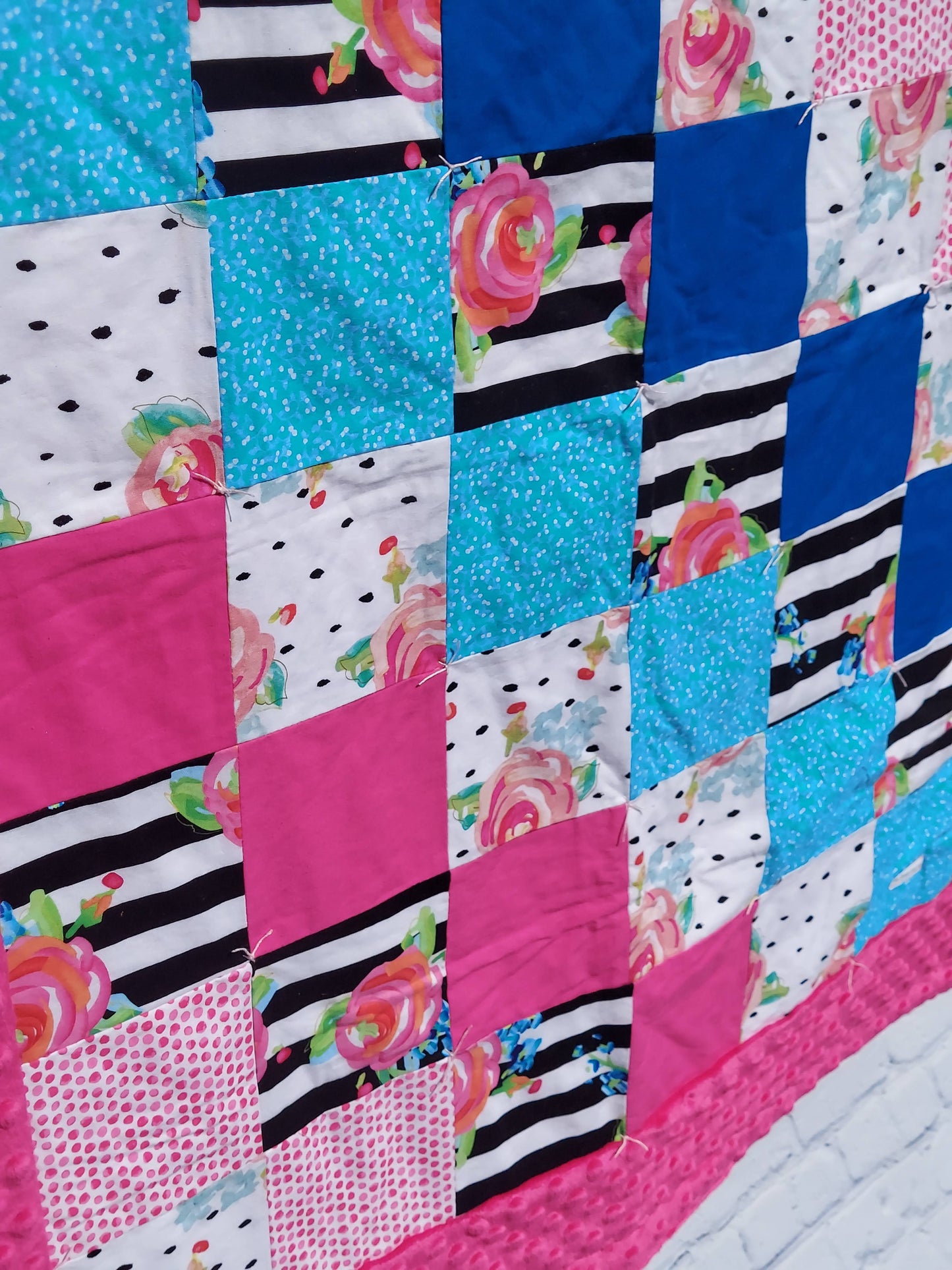 Limited Edition Watercolor Flowers Quilt