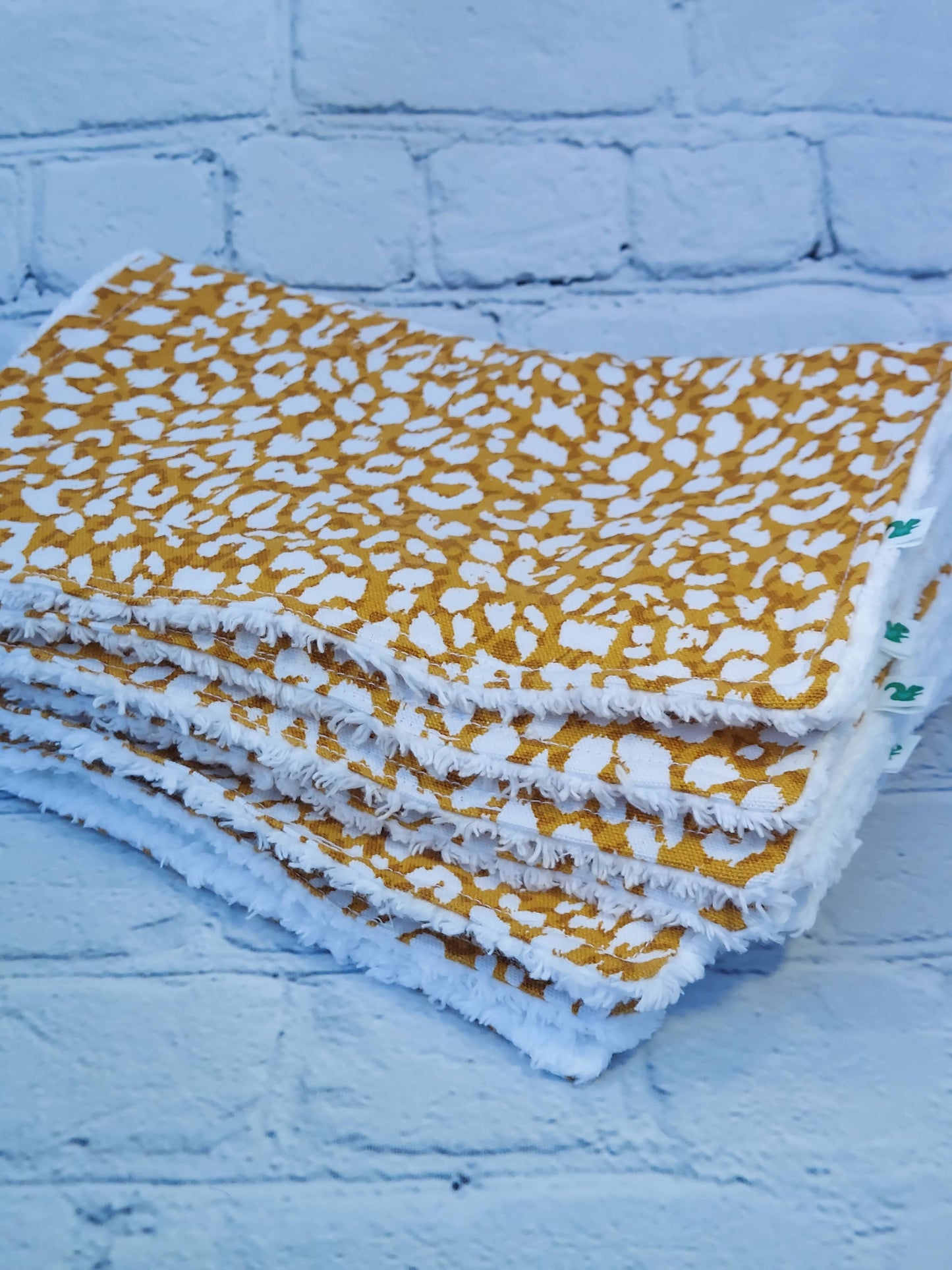 UnPaper Towels Set of 6 Mustard Leopard Print