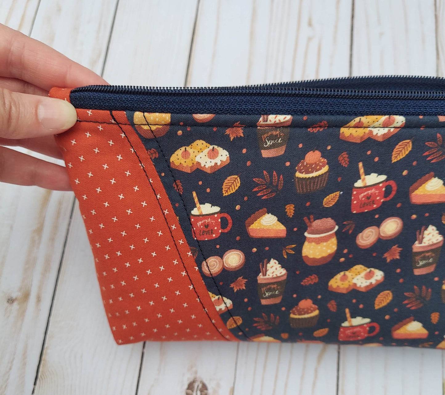 Pumpkin Spice Zipper Pouch