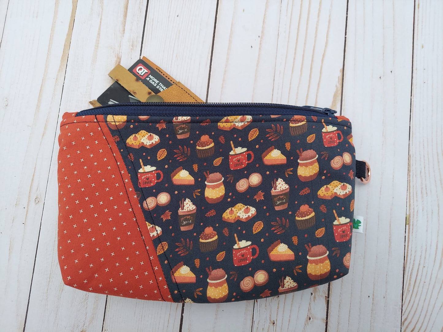 Pumpkin Spice Zipper Pouch