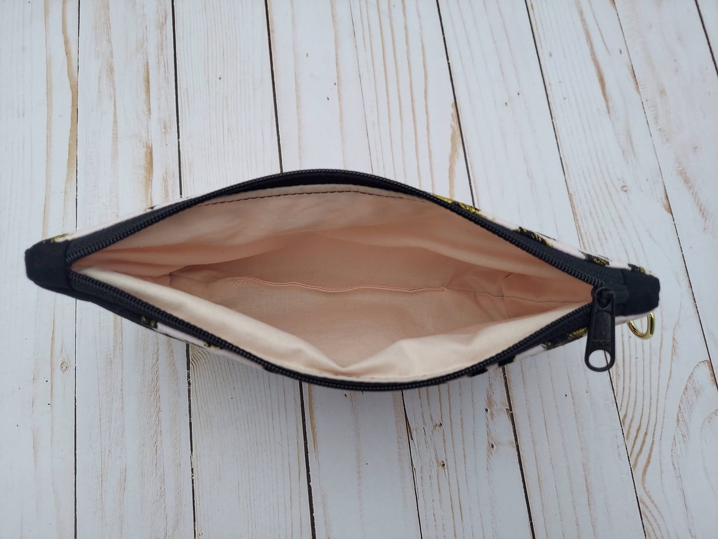 Pink & Gold Leopard Zipper Pouch